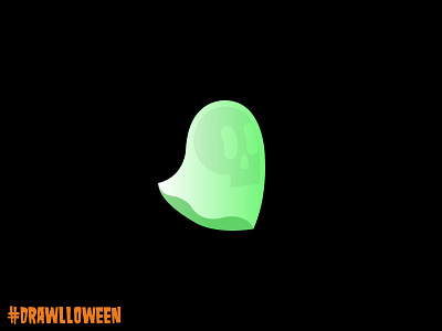 First Day of #Drawlloween drawlloween emoji ghost gradient halloween icon illustrator october vector