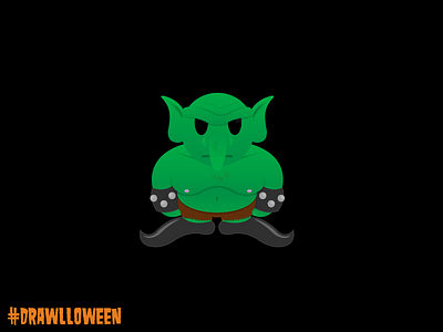 Drawlloween Day 3: Goblin drawlloween goblin gradient halloween icon illustrator october vector