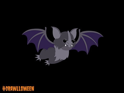 Drawlloween Day 13: Bat bat drawlloween dribbble gradient halloween icon illustrator october vector