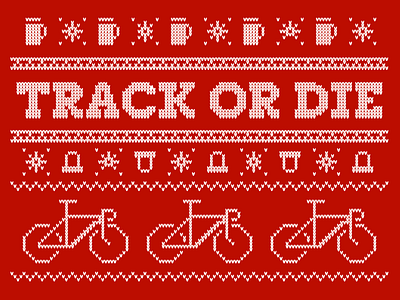 TRACK OR DIE UGLY SWEATER