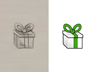 Process3 box gift icon illustrator mystery present prize reward ui ux vector