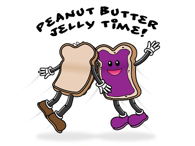 Happy National PB&J Day! icon illustration jelly logo national pbj peanut butter promo social ui ux vector