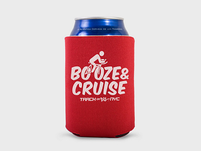 TOD Koozie beer bikes cycling fixed gear koozie logo mock up new york city screenprint template wordmark