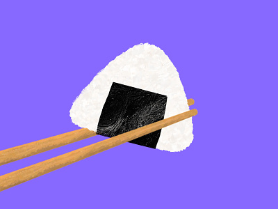 Delicious Style brushes chop sticks hand drawn illustration japanese purple sushi texture wood