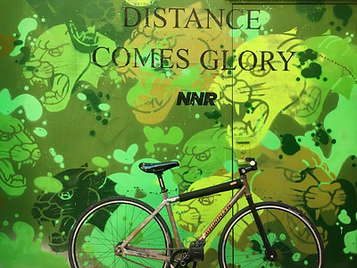 NNR Chinatown NYC mural bike camo cycling fixed gear flat logo mural panther tattoo typography