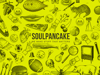 Soulpancake's Social header cat emoji football hamburger knife pizza soulpancake