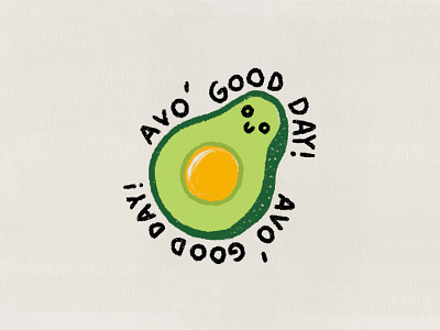 Avo' Good Day! avo avo good day avocado friyay millennials seedling sticker