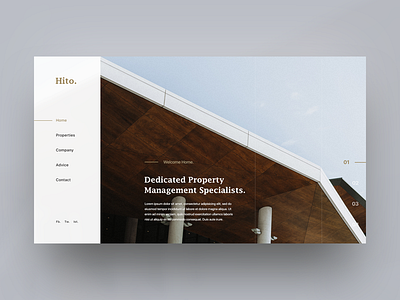 Hito Homepage hito home homepage landing property ui webdesign