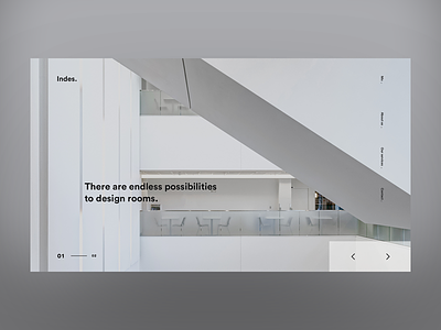 Indes. homedesign interface interior minimal ui web