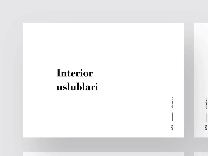 Visart Magazine clean gif interior layout magazine suck visart