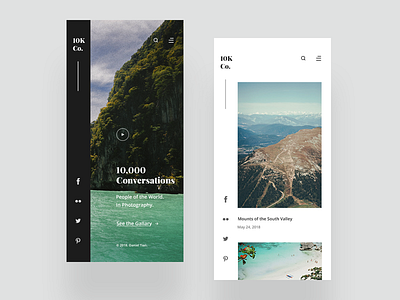 10K Co. - mVersion homepage photographer ui ux web webdesign