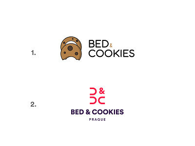 Challenge 01 - Bed & Cookies bed challenge cookies design hotel hotel logo identity initial prague typography week