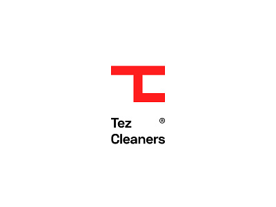Tez Cleaners - Logo concept cleaning cleaning service fast logo
