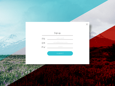 Daily UI - #001 Sign Up