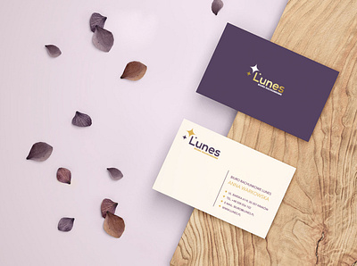 Lunes business cards branding business card design graphic design illustration logo logotype typography vector