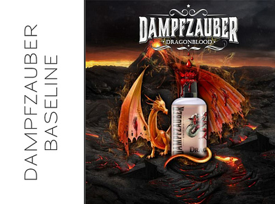 DampfZauber Baseline DragonBlood branding design graphic design illustration