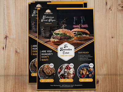 Restaurant Food Flyer design food flyer graphic design menu menu flyer restaurant food flyer restaurant menu flyer
