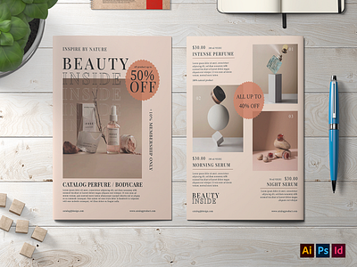 Beauty Product Catalog brochure business brochure catalog company profile product catalog