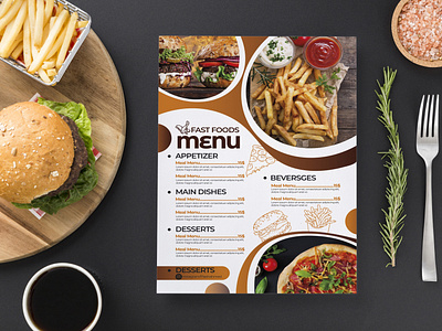 Restaurant Menu Card Design