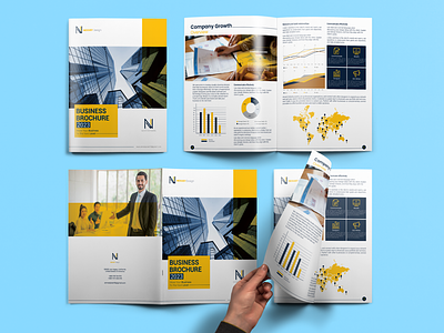 Clean Business Brochure, Company Profile, Annual Report Design.