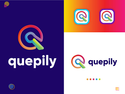 q letter mark logo app branding design graphic design icon logo logo designer logo identidade visual logodesign logos modern modern logo q letter mark logo typography vector