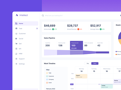 CRM Dashboard Concept