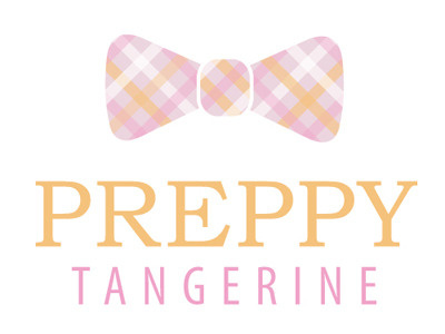 Preppy Tangerine Logo identity logo typography