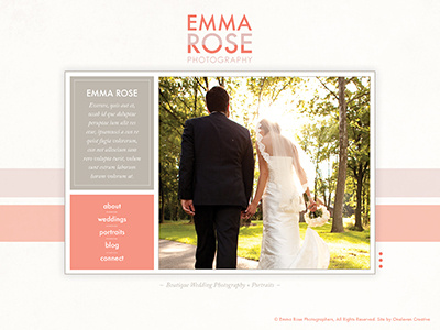 Emma Rose Website Mock Up web