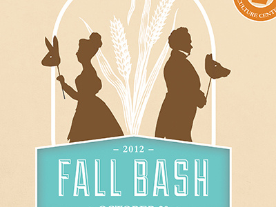 Fall Bash Masqued Ball illustration poster