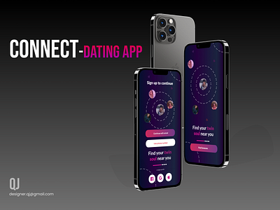 CONNECT adobexd connect dating app figma match mob mobile application true love uiux