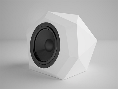 Speaker Marmal 3d bluetooth brand identity marmal maya minimal speaker vray white