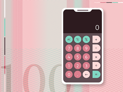 #DailyUI#004 calculator ui dailyui dailyui004 design flat graphics illustration vector