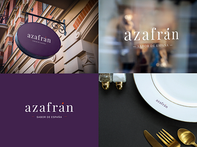 Fine Dine-in - Branding dine in luxuy purple restaurant saffron spain spanish