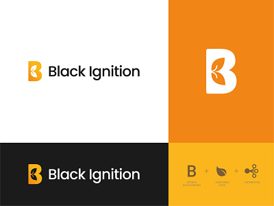 Black Ignition - Logo Design branding distribution food logistic logo vegetarian