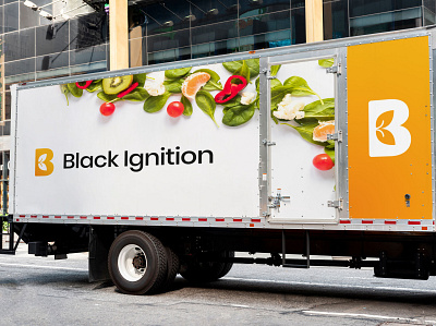 Black Ignition Concept Branding branding distribution food logo vegetables vegetarian