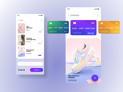 Credit Card Checkout app design checkout page concept design figma interaction design product design ui design uiux design ux design