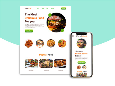 Food cart Web Ui adobe xd app design figma graphic design illustration ui ux web design web ui