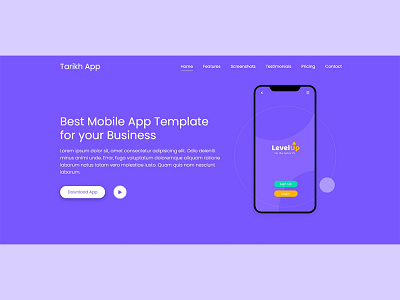 Mobile App Template Design