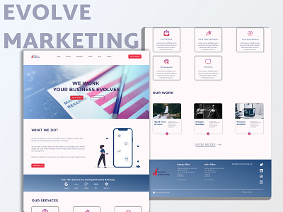 Marketing Agency Landing Page design digital marketing marketing ui ux web design