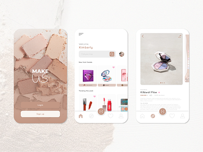 MakeUs mobile app app branding design graphic design logo ui ux