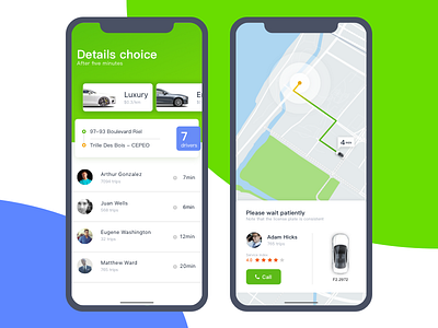 Wisdom travel App car environmental green ios iphon map protection travel ui ux