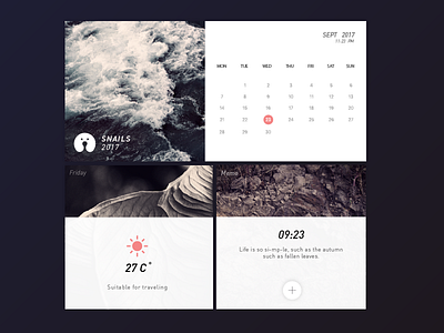 Snail calendar black calendar logo retro snail ui