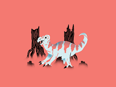Dino Sketchbook - Muttaburrasaurus dinosaur editorial editorial illustration illustration procreate science texture
