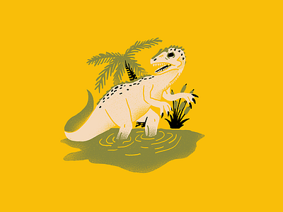 Dino Sketchbook - Allosaurus dinosaur editorial editorial illustration illustration procreate science texture