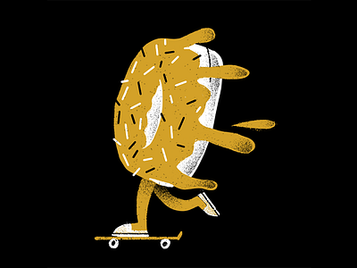 MKU - Tasty donut editorial editorial illustration illustration mku procreate skateboard texture