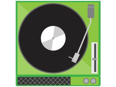 Project 1 Turntables illustration record player turntable