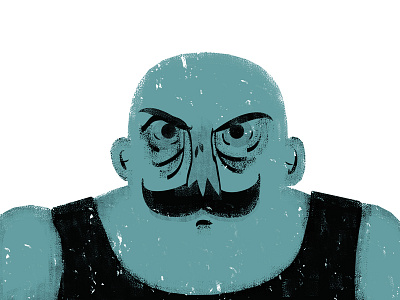 Bruiser illustration mustache