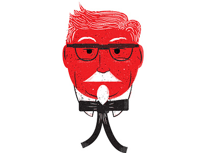 the Colonel illustration kfc youre gonna buy my chicken