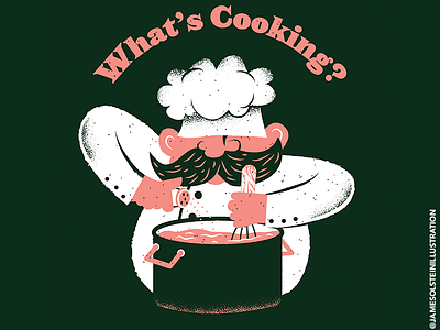 What’s cookin? chef editorial editorial illustration food illustration illustrator procreate texture