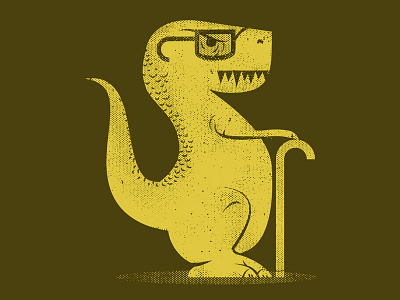Old dinosaur illustration
